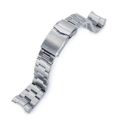 Strapcode Watch Bracelet 22mm Super 3D Oyster 316L Stainless Steel Watch Bracelet for Tudor Black Bay, V-Clasp Brushed