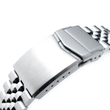 Strapcode Watch Bracelet 22mm Super-J Louis 316L Stainless Steel Watch Bracelet for Orient Kamasu, Brushed V-Clasp