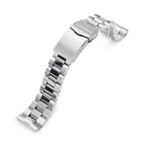 Strapcode Watch Bracelet 22mm Hexad 316L Stainless Steel Watch Band for Seiko new Turtles SRP777, Brushed and Polished V-Clasp