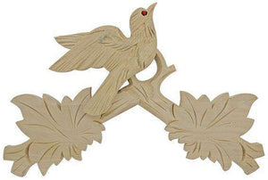Cuckoo Clock Top Crown Bird Unfinished Hand Carved