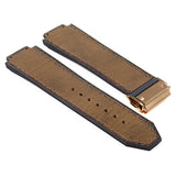 Strapsco Vintage-Leather-Suede-Strap-for-Hublot-Big-Bang-with-Yellow-Gold-Clasp