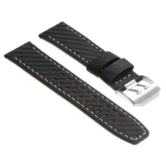 DASSARI 23mm Carbon Fiber Watch Strap for Luminox Evo