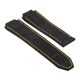 Strapsco DASSARI S4 Croc Embossed Leather & Rubber Strap for Hublot Big Bang