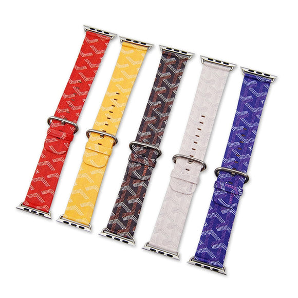 Calf Leather Watch Strap for Apple iWatch 38mm, 40mm, 42mm, 44mm Series 5, 4, 3, 2, 1