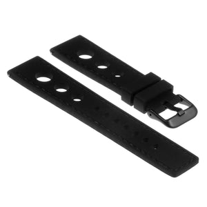 Rubber Rally Strap with Black Buckle - Quick Release