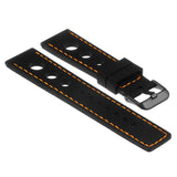 Strapsco Rubber Rally Strap with Black Buckle - Quick Release