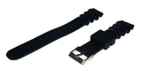 Diving Watch Strap Black Heavy Grade with Stainless Steel Buckle