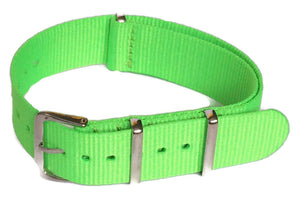 N.A.T.O Zulu G10 Style Watch Strap Neon Green