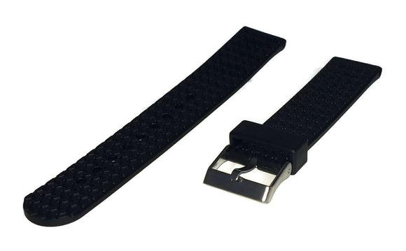 Diving Watch Strap 20mm (22mm Overall Width) Stainless Steel Buckle Tyre Tread