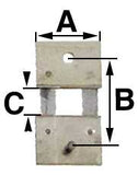 Pendulum Clock Suspension Spring B = 11.0mm (A = 8.0mm & C = 3.2mm)