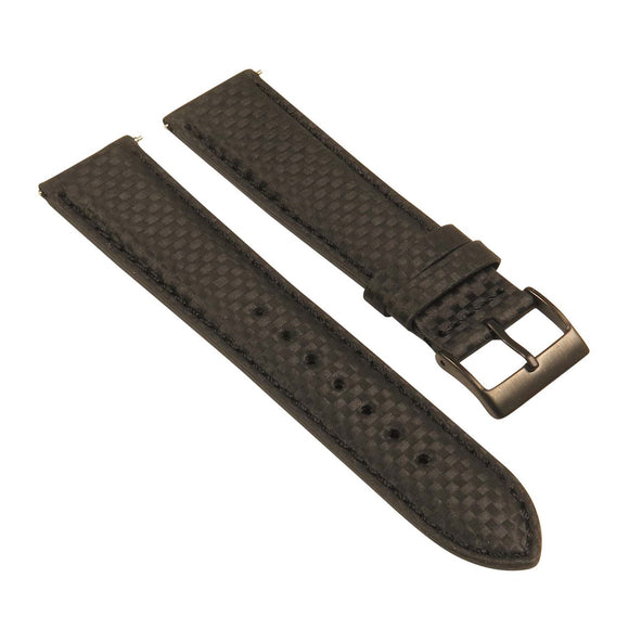 Padded Carbon Fiber Strap w/ Black Buckle - Quick Release